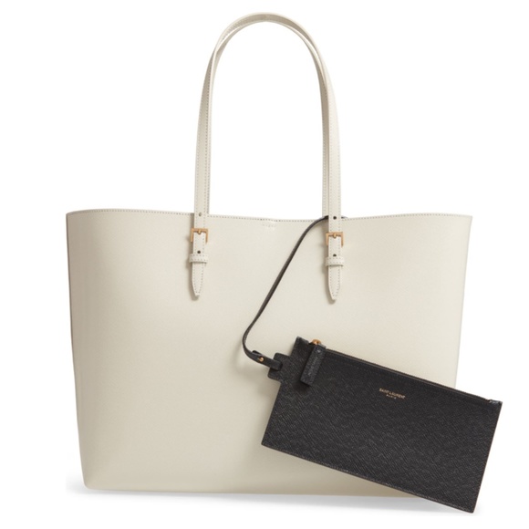 Saint Laurent Medium East/West Leather Tote - Picture 4 of 14